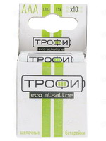 Батарейки Щелочные (Алкалиновые) LR03-10BL (5*2) ECO (80/800/44000) | Б0030788 Трофи
