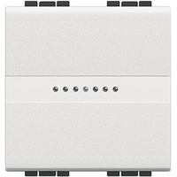 Переключатель промежуточный 1-кл. 2мод. СП LivingLight 16А IP20 Axial авт. клеммы бел. Leg BTC N4054M2 Legrand