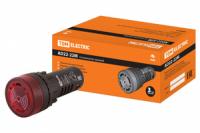 Сигнализатор звуковой AD22-22M/r23 d22 мм (LED) индикация 24В DC/AC красный | SQ0746-0003 TDM ELECTRIC