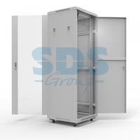 Шкаф напольный 19дюйм Standart 22U 600х800мм передняя дверь стекло задняя металл RAL7035 Rexant 04-2314