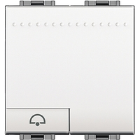Кнопка (NO) с символом "Звонок" 2мод. LivingLight бел. Leg BTC N4042M2N Legrand
