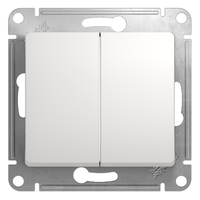 Переключатель проходной 2-кл. СП Glossa 10А IP20 (сх. 6/2) 10AX механизм бел. SchE GSL000165 Schneider Electric