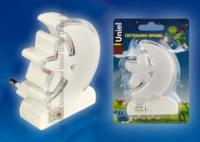 Ночник светодиодный без выключателя DTL301 0,5W 4LED триколор (красный/синий/зелёный) Месяц со звездочкой Uniel 10314