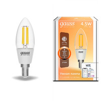 Лампа светодиодная филаментная Smart Home DIM E14 C35 4,5 Вт 1/10/40 | 1230112 Gauss