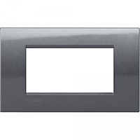 Рамка 4-м LivingLight "Сталь" Leg BTC LNA4804AC Legrand