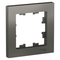 Рамка однопостовая ATLASDESIGN сталь - ATN000901 Schneider Electric