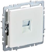 Розетка компьютерная СП RJ45 кат.5E BRITE РК10-БрЖ жемчуж. IEK BR-K10-1-K36 (ИЭК)