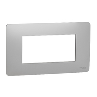 Рамка UNICA MODULAR четырехмодульная алюминий - NU210430 Schneider Electric