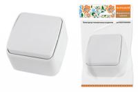 Выключатель 1-кл. открытой установки IP20 10А, белый "Дача" Народная | SQ1824-0001 TDM ELECTRIC