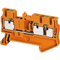 Клемма пружинная PIT проходной 3 точки 2.5мм.кв. оранжевая - NSYTRP23AR Schneider Electric