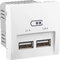 Устройство зарядное 2хUSB 2.1А R9003 бел. SchE ALB44378 Schneider Electric
