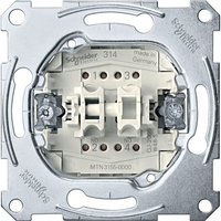 Механизм выключателя СП Merten кноп. двухклавишного СХ.5 SchE MTN3155-0000 Schneider Electric