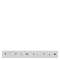 Табличка длинная L1L2L3PEN ZB6 Siemens 8WH81204AA15