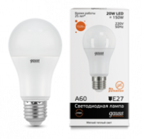 Лампа светодиодная LED 20Вт E27 220В 2700К Elementary A60 | 23219 Gauss