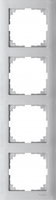 Рамка 4-м M-Pure алюм. SchE MTN4040-3660 Schneider Electric