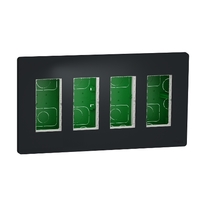 Блок СП UNICA SYSTEM+ 4х2 антрацит SchE NU174454 Schneider Electric