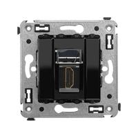 Розетка HDMI 1-м СП Avanti "Черный квадрат" тип А-А DKC 4402253 (ДКС)