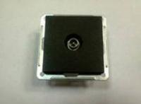 Розетка телевизионная TV W59 16А коннектор механизм черн. бархат SchE RTS-151-6-86 Schneider Electric