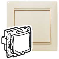 Выключатель 1-кл. СП Valena 10А IP44 250В механизм сл. кость Leg 774101 Legrand