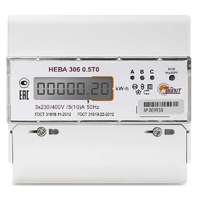 Счетчик НЕВА 306 0.5Т0 3ф 5-10A 230В Тайпит 6097806