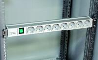 Блок распределительный с 8 розетками 19дюйм 1U SchE NSYAPU19S8S Schneider Electric