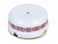 Коробка распределительная фарфоровая D80*33мм ,коллекция Ornaments, цвет - МЕДЕО пурпур, ТМ "МезонинЪ" | GE70235-78 GREENEL