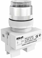 Лампа комм. ALTE 22 мм Цвет:БЕЛЫЙ неон 220В ЛK-22 | 25006DEK DEKraft Schneider Electric