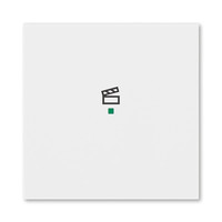 Клавиша Levit одинарная с символом сцены free@home бел. ABB 2CHH621003A4003