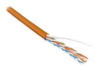 Кабель витая пара UUTP4-C5E-S24-IN-PVC-OR-305(305м)неэкран.U/UTP,кат.5e,4пары(24AWG),однож.(solid),PVC,-20°C– +75°C,оранжевый | 42016 Hyperline