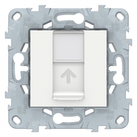 Механизм розетки компьютерная UNICA NEW RJ45 одиноч. кат.6 UTP бел. SchE NU541518 Schneider Electric