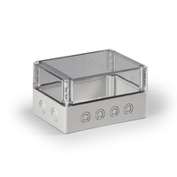 Cubo S 125 x 175 100 мм, 50 мм основание, Pg выбивные отверстие, прозрачная крышка, PC, IP 66/67 - SPCK131810T Ensto