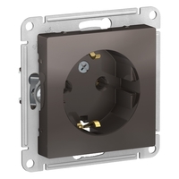 Механизм розетки 1-м СП ATLAS DESIGN с заземл. 16А мокко SchE ATN000643 Schneider Electric