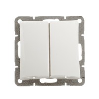 Механизм выключателя 2-кл. СП Дуэт 10А IP20 бел. SchE WDE000151 Schneider Electric