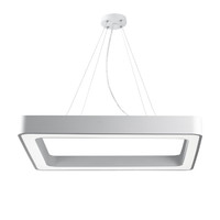 Светильник светодиодный Geometria Quadro SPO-161-W-40K-060 60Вт 4000К 5500Лм IP40 600*600*80 белый подвесной | Б0050582 ЭРА (Энергия света)