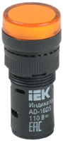 Арматура светосигнальная AD-16DS 110В AC/DC (LED) матрица d16мм желт. IEK BLS10-ADDS-110-K05-16 (ИЭК)