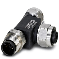 Т-распределитель SAC-4P-M12T/2XM12 FF VA | 1431416 Phoenix Contact