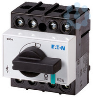 Выключатель-разъединитель Duco 3п+прох.N 63А с рукоятью DCM63/1 EATON 1314004