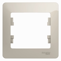 Рамка 1-м Glossa молоч. SchE GSL000901 Schneider Electric