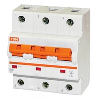 Выключатель автоматический трехполюсный ВА47-125 25А C 15кА | SQ0208-0076 TDM ELECTRIC
