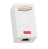 Розетка 1 порт кат.6 (класс E) 250МГц RJ45/8P8C 110/KRONE T568A/B на печатной плате экранированная бел. NIKOMAX NMC-WO1SE2-WT NIKOMAX/NIKOLAN