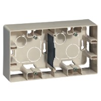 Коробка для наруж. монтажа 2-м Etika сл. кость Leg 672540 Legrand