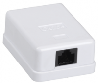 Розетка информационная RJ45 кат.5е UTP 1 порт настенная GENERICA ITK CS2-1C5EU-12-G IEK (ИЭК)