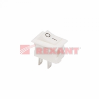 Выключатель клавишный 250В 3А (2с) ON-OFF бел. Micro (RWB-101) Rexant 36-2012