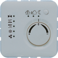 KNX-регулятор с шинным сопряжением ручкой для установки температуры серый JUNG CD2178GR