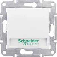 Кнопка выключателя СП Sedna с надп. подсвет. бел. SchE SDN1700421 Schneider Electric