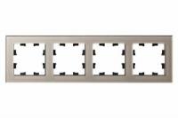 Рамка 4-м AtlasDesign Nature стекло шампань SchE ATN320504 Schneider Electric