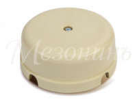 Коробка распределительная фарфоровая D80мм, h43мм, IP20, цвет - слоновая кость, ТМ "МЕЗОНИНЪ" | GE70236-02 GREENEL