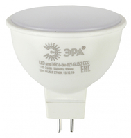 Лампа светодиодная ECO LED MR16-5W-840-GU5.3 (диод, софит, 5Вт, нейтр, GU5.3) ЭРА (10/100/4000) - Б0019061 (Энергия света)