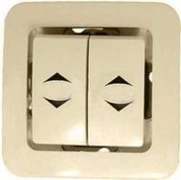 Механизм переключателя проходного 2-кл. СП Lillium IP20 крем. Makel 30010026