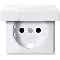Центральная плата с крышкой для механизма розетки Schuko белый - MTN2340-0325 Schneider Electric